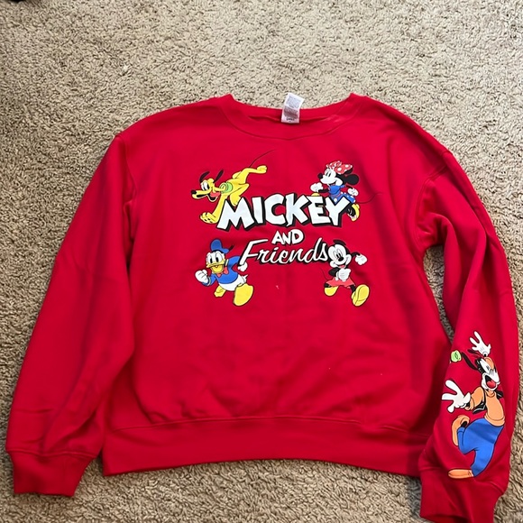 Mickey red sweatshirt - Picture 1 of 2